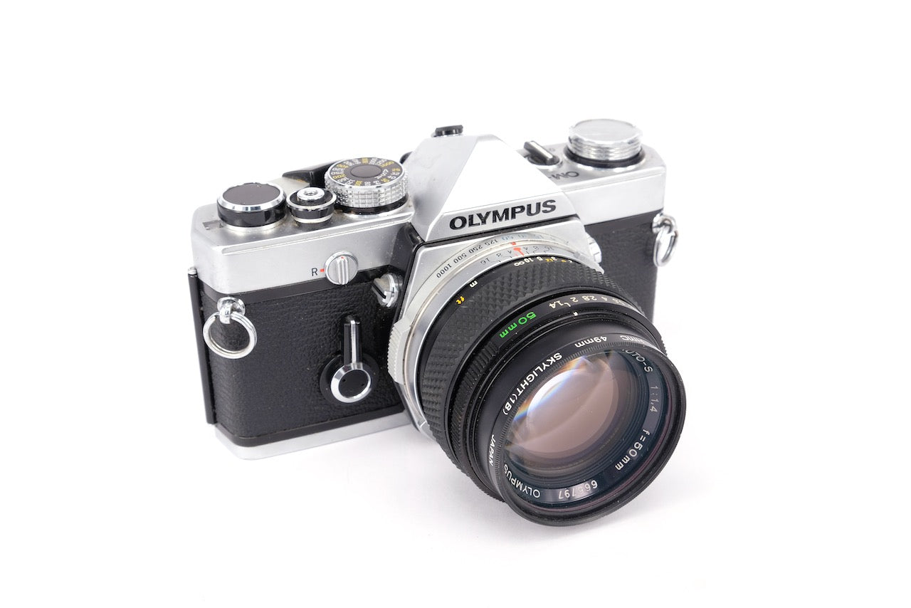 Used Olympus OM20 + 28mm f/2.8 35mm SLR Camera