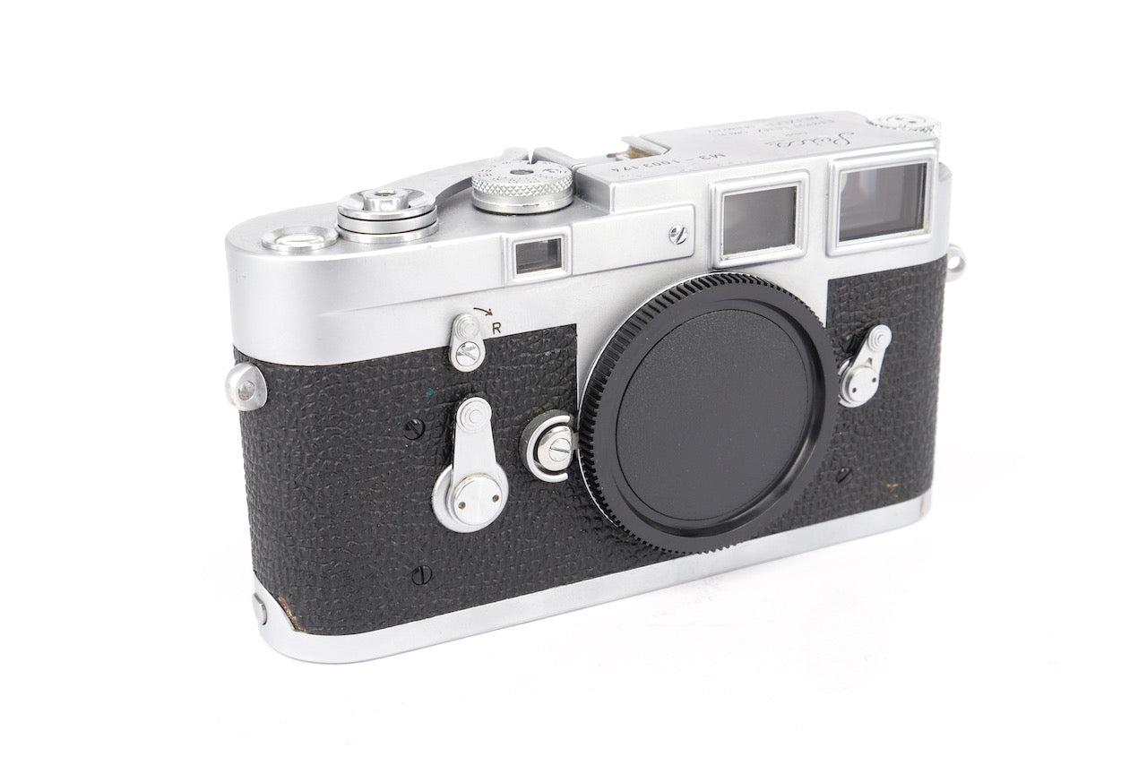 Used Leica M3 Chrome Single Stroke 35mm Rangefinder Body + Meter