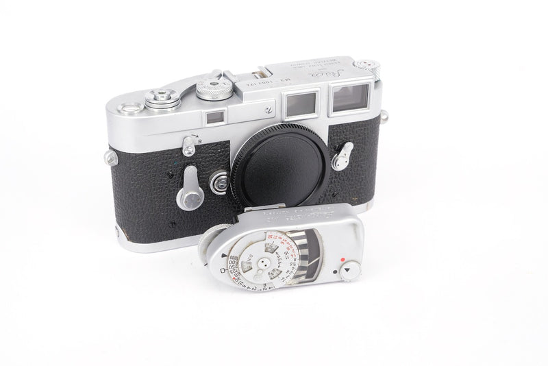 Used Leica M3 Chrome Single Stroke 35mm Rangefinder Body + Meter