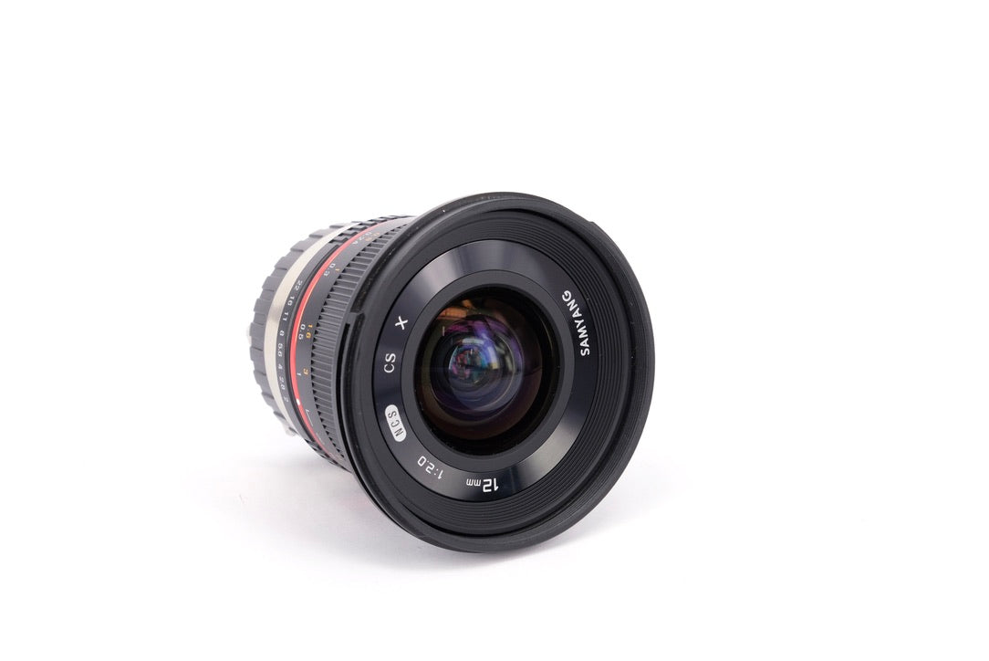 Used Samyang 12mm f/2 NCS Lens - Fuji X Mount