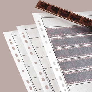 Kenro Neg File Page Sleeving 35mm Paper (100) 7 Strips of 6 Per Page