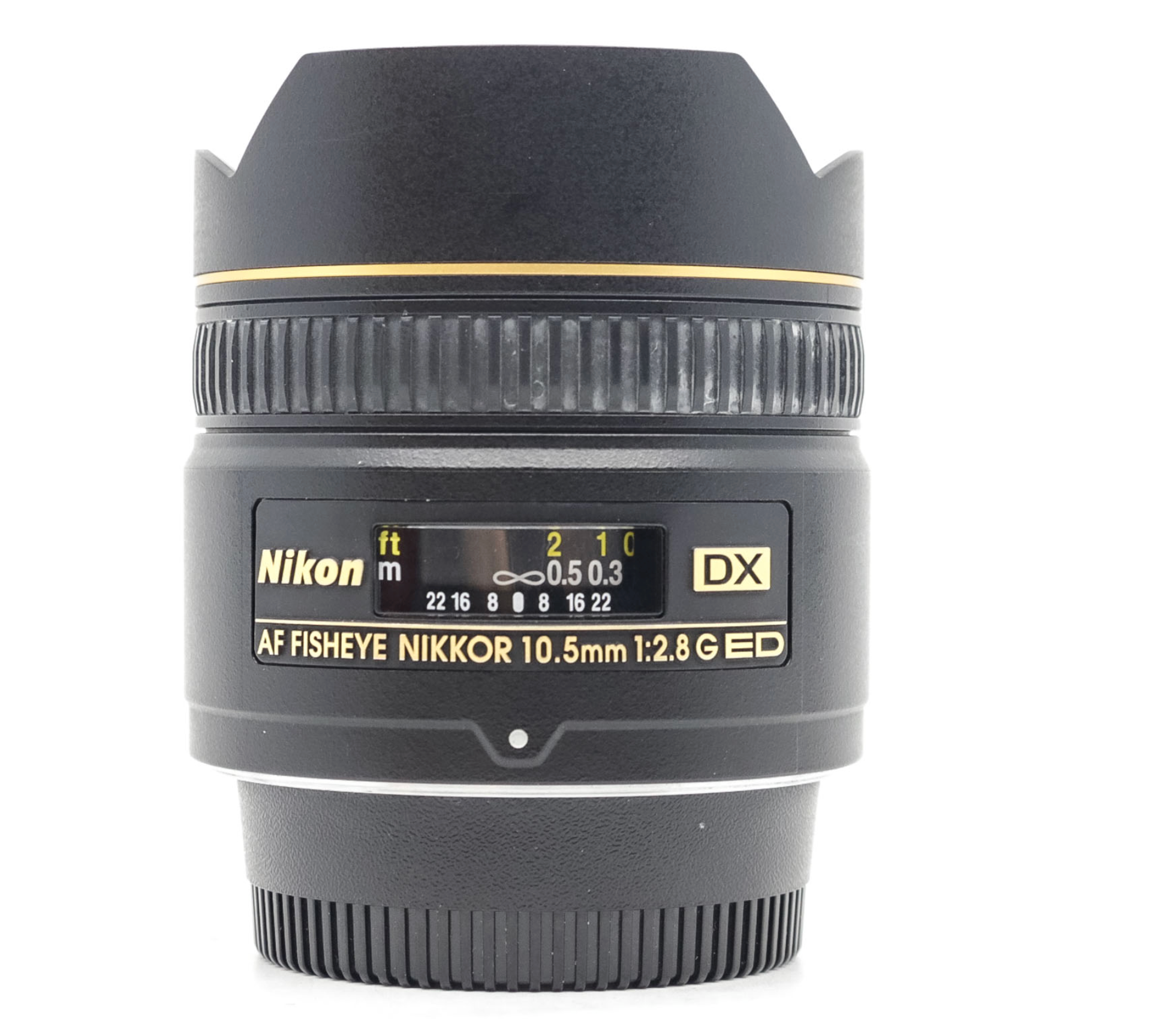 Used Nikon AF DX 10.5mm f/2.8G ED Fisheye Lens