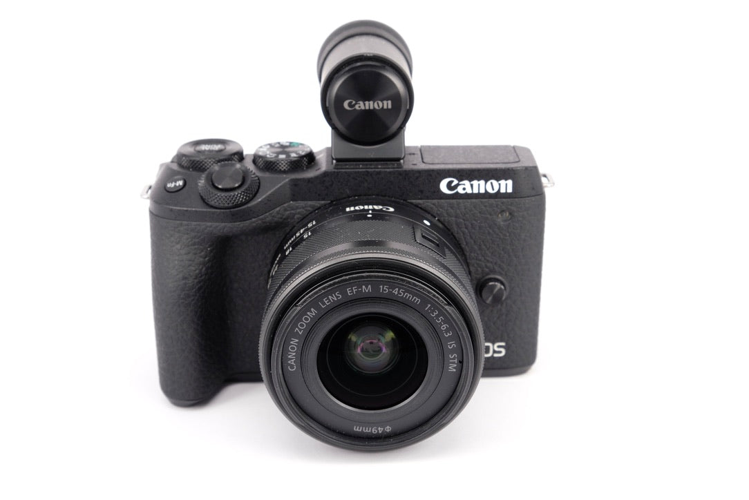 Used Canon EOS M6 Mark II + 15-45mm + EVF Mirrorless Camera