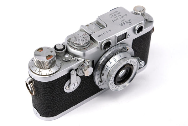 Used Leica IIIf + Elmar 3.5cm 1:35 Vintage Rangefinder Camera (Serviced)