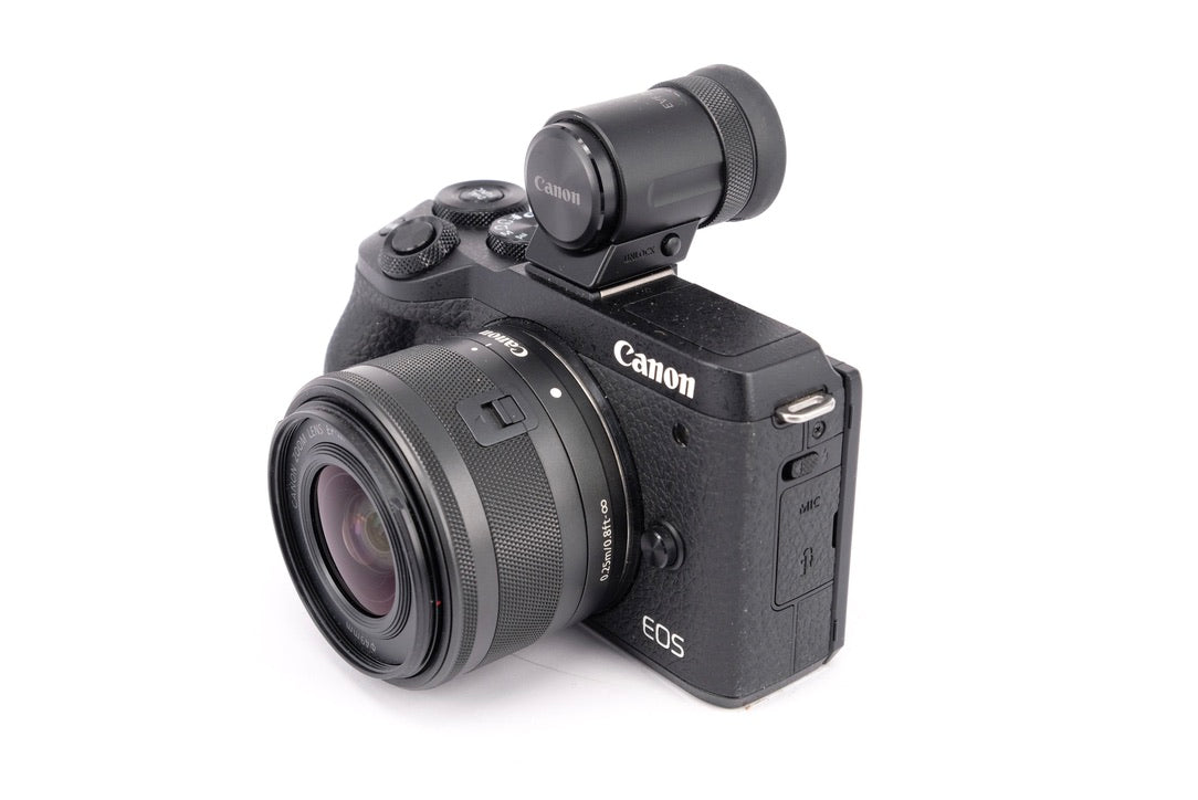 Used Canon EOS M6 Mark II + 15-45mm + EVF Mirrorless Camera