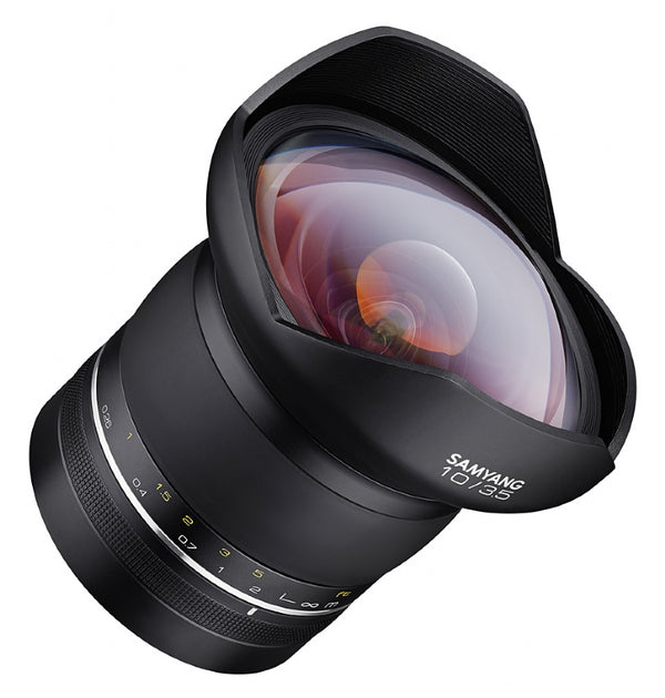 Samyang XP 10mm F3.5 Lens for CANON EF - side view 