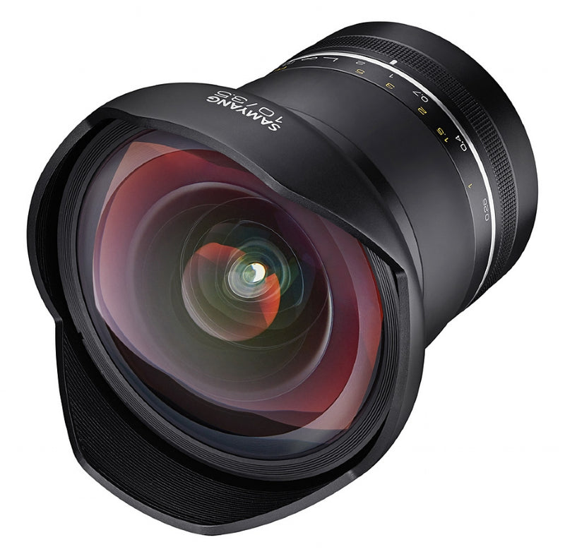 Samyang XP 10mm F3.5 Lens for CANON EF - front view 
