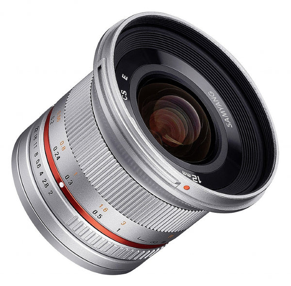 Samyang 12mm F2.0 NCS CS FUJI X Lens - silver
