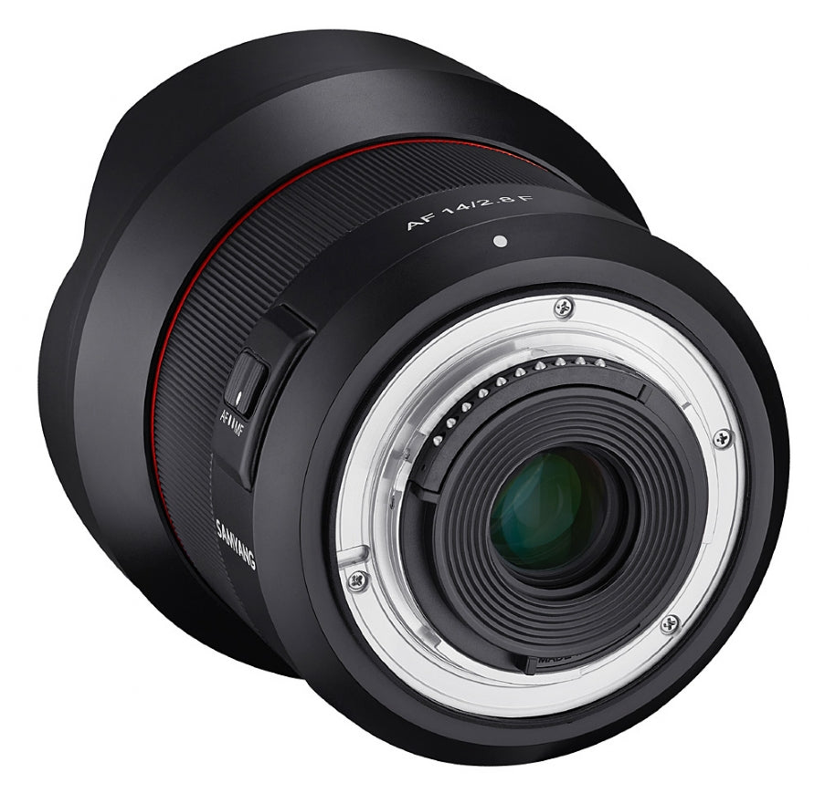 Samyang AF 14mm F2.8 NIKON F Mount Lens  - back view 