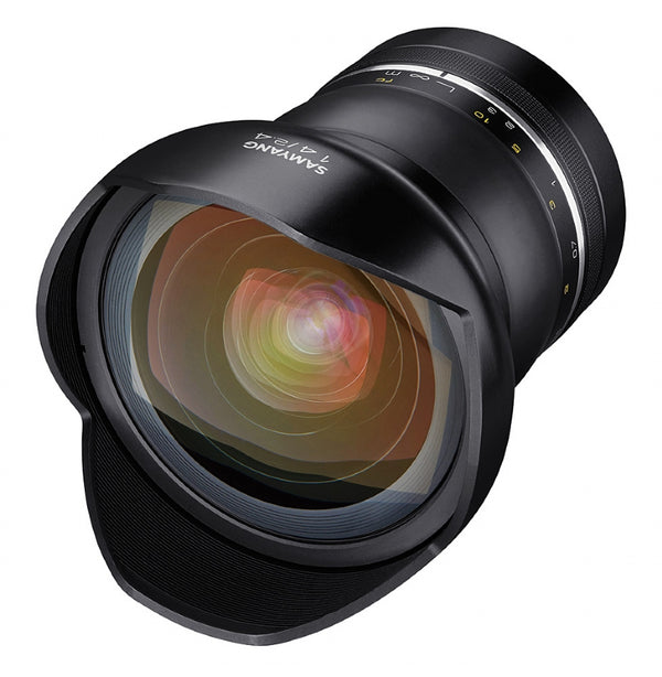 Samyang XP 14mm F2.4 lens for NIKON F - front view 