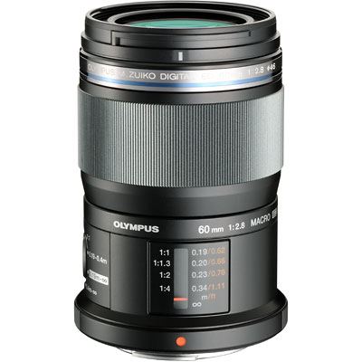 Olympus M.ZUIKO DIGITAL ED 60mm 1:2.8 Macro - side view