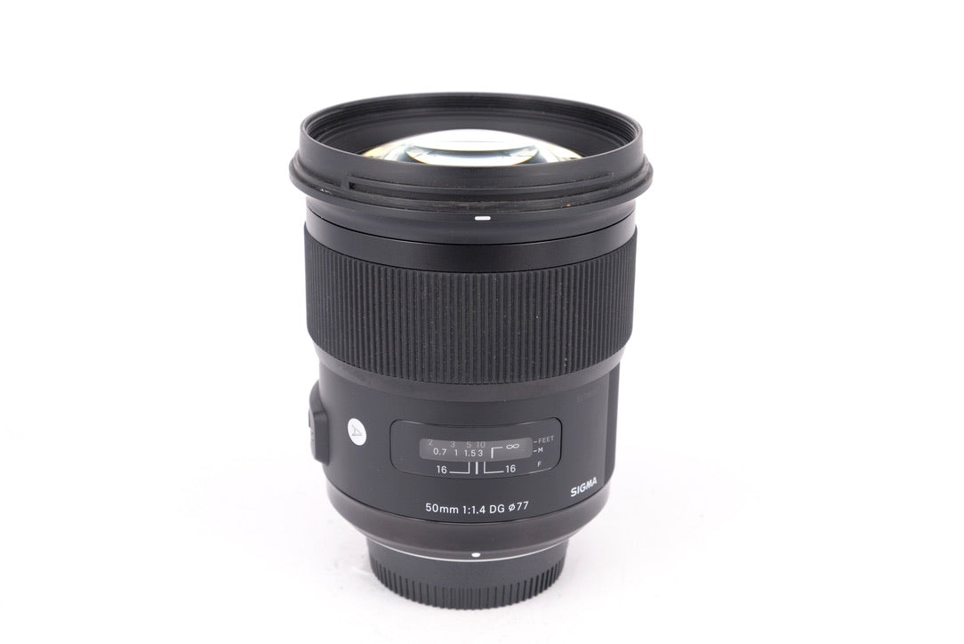 Used Sigma 50mm f1.4 DG Art Lens - Nikon Fit