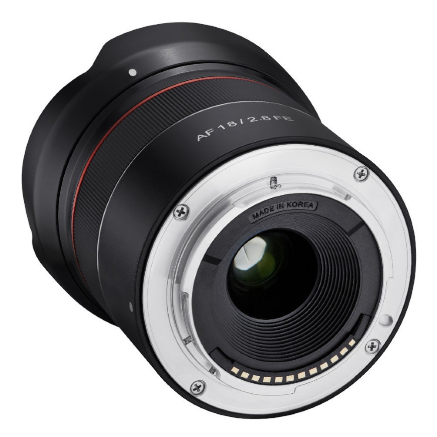 Samyang AF 18mm F2.8 SONY FE Lens - back view 