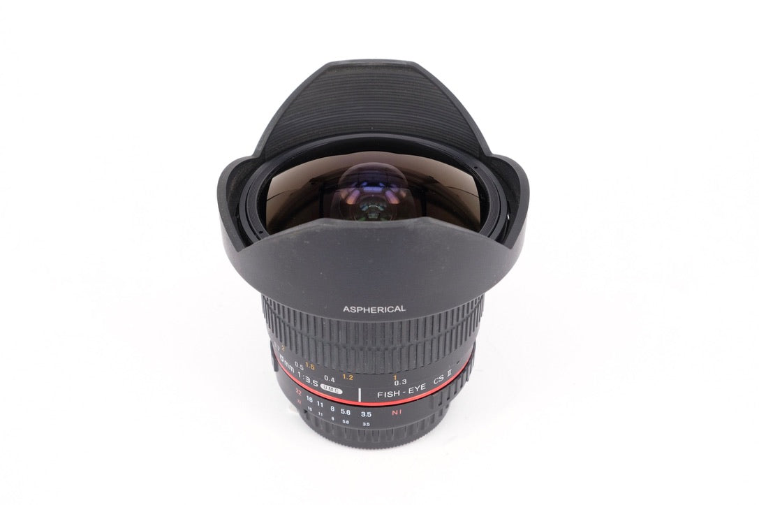 Used Walimex 8mm f/3.5 II Fisheye Nikon Fit Lens