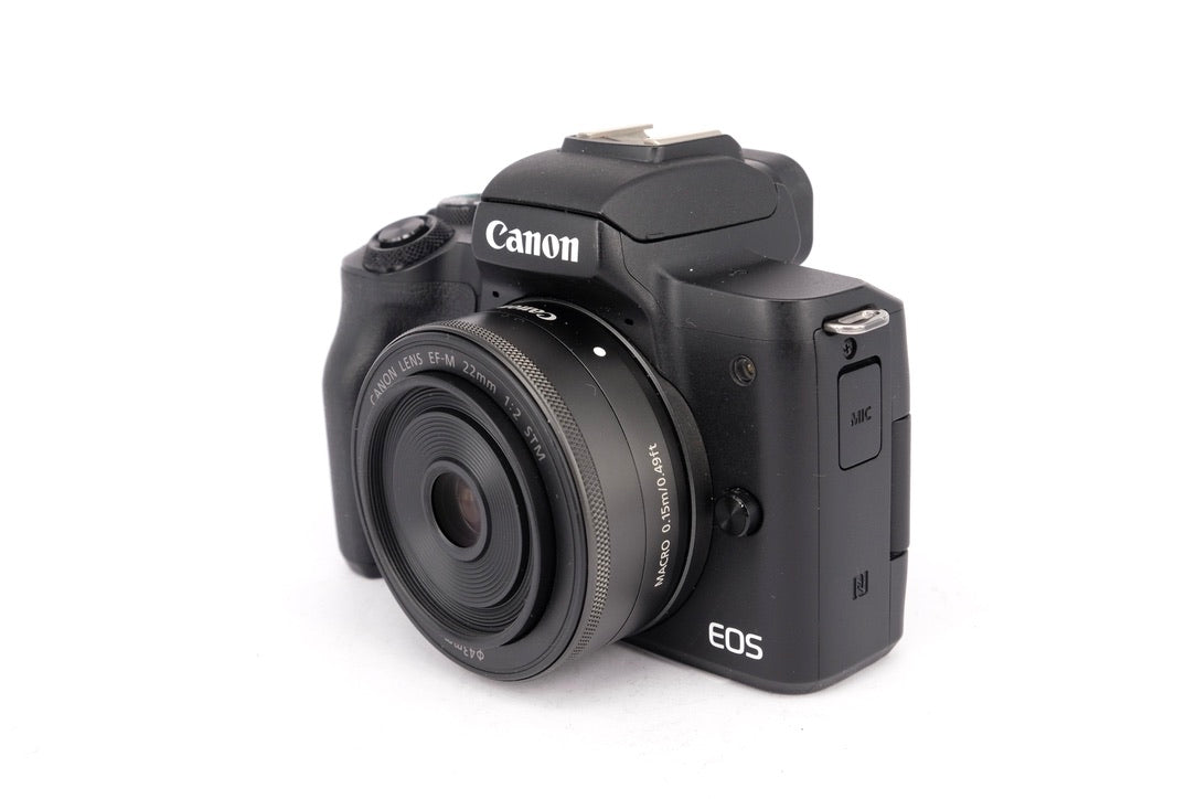 Used Canon EOS M50 Mirrorless Camera + EF-M 22mm STM Lens