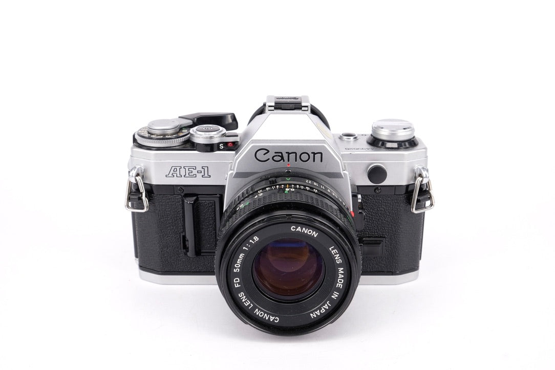 Used Canon AE-1 + 50mm f1.8 35mm SLR Camera