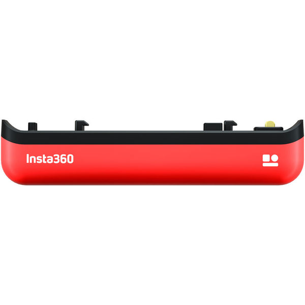 Insta360 One R Battery Base front view - red and black