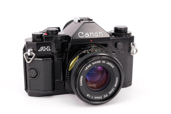 Used Canon A-1 + 50mm f/1.8 35mm SLR Camera