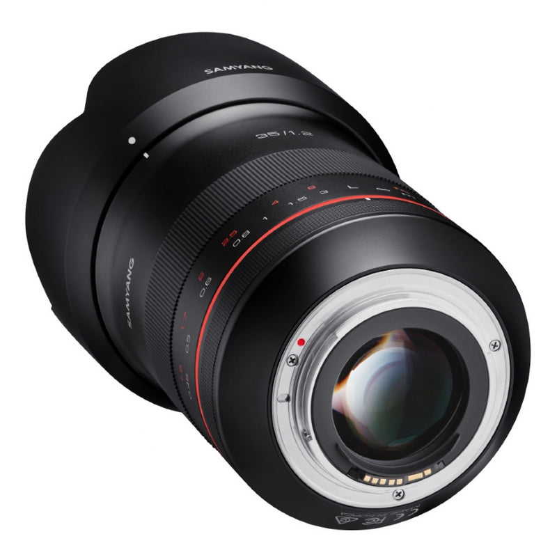 Samyang XP 35mm F1.2 Canon EF Lens - back view 