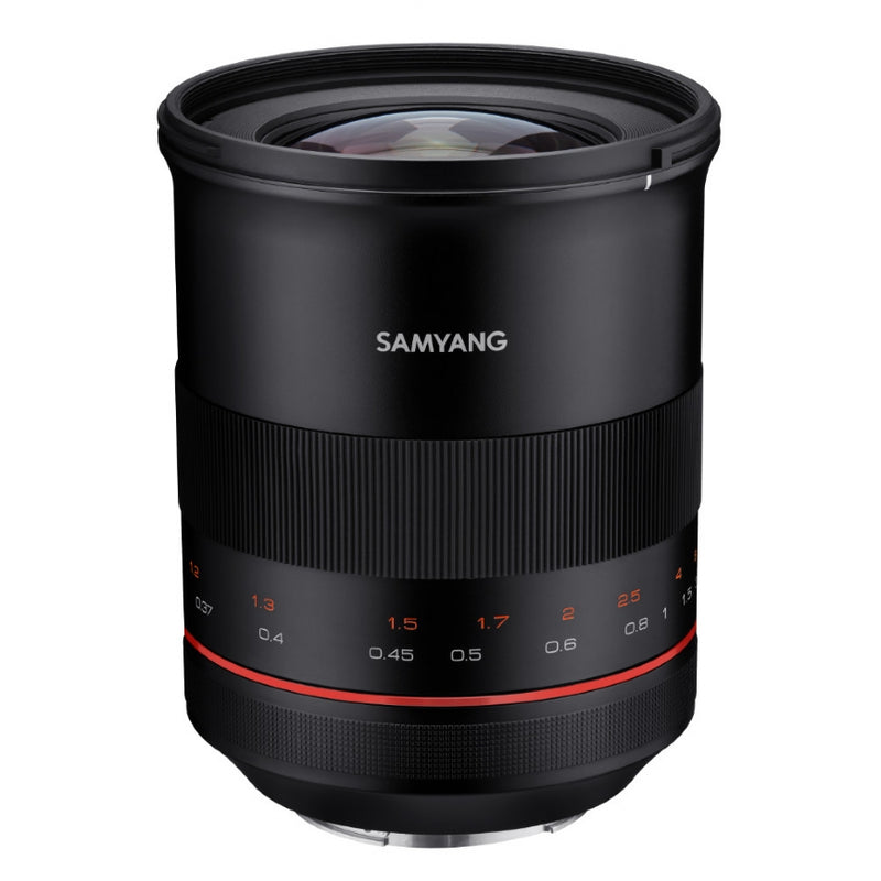 Samyang XP 35mm F1.2 Canon EF Lens - side view 
