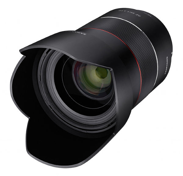 Samyang AF 35mm F1.4 SONY FE Lens  with lens hood