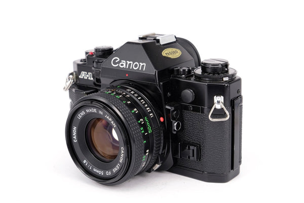 Used Canon A-1 + 50mm f/1.8 35mm SLR Camera