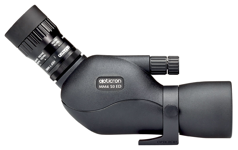 Opticron MM4 50 GA ED/45 Angled Body Spotting Scope shown eye piece 