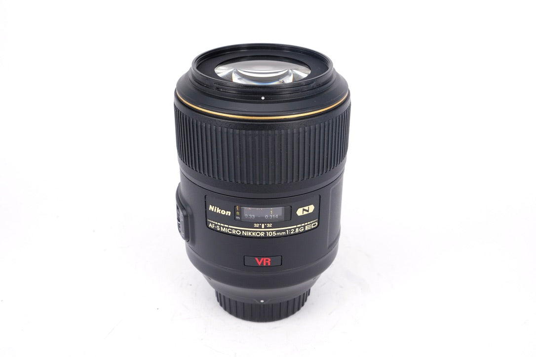 USED Nikon 105mm f2.8 G AF-S VR IF ED Micro Nikkor Lens