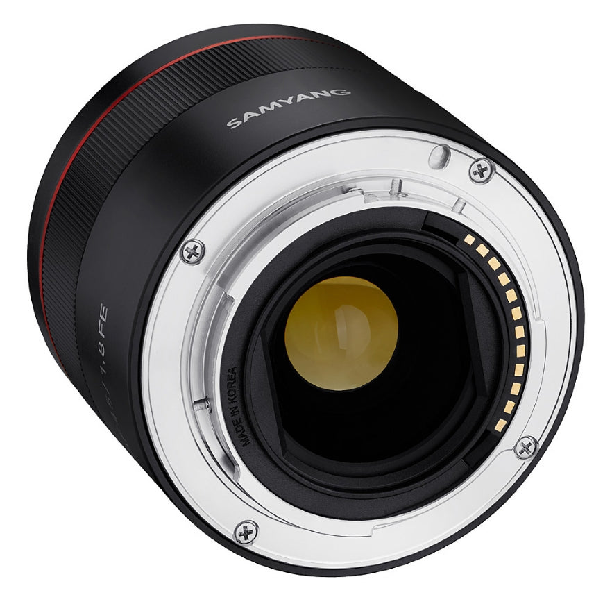 Samyang AF 45mm F1.8 SONY FE Lens - back view 