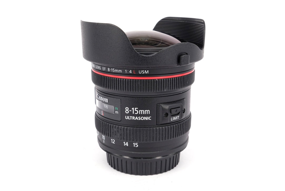 Used Canon EF 8-15mm f/4L USM Fisheye Lens