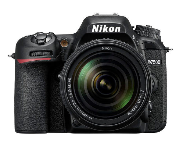 Nikon D7500 Camera & 18-140mm VR Lens - front view