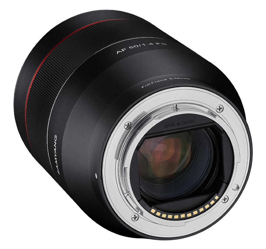 Samyang AF 50mm F1.4 SONY FE Lens - back view