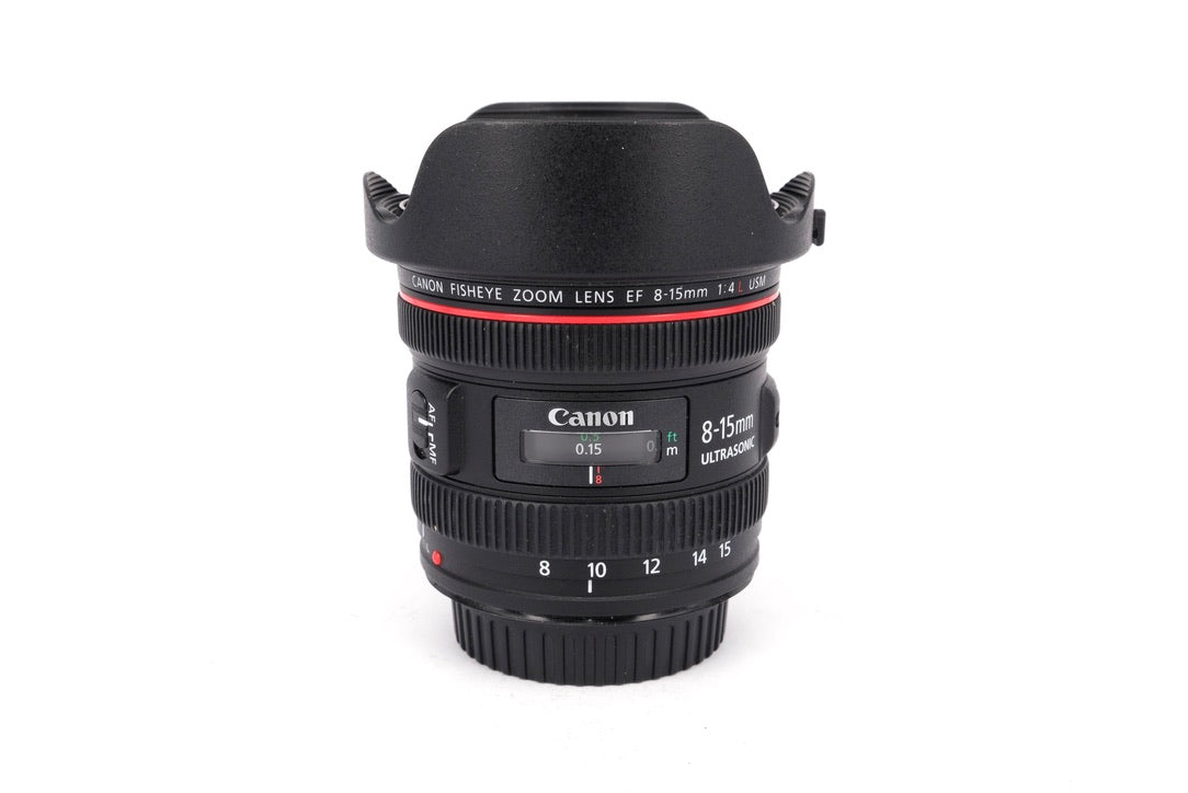 Used Canon EF 8-15mm f/4L USM Fisheye Lens