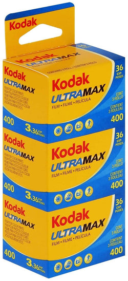 Kodak UltraMax 400 35mm Film Triple Pack (36 Exposures x3)