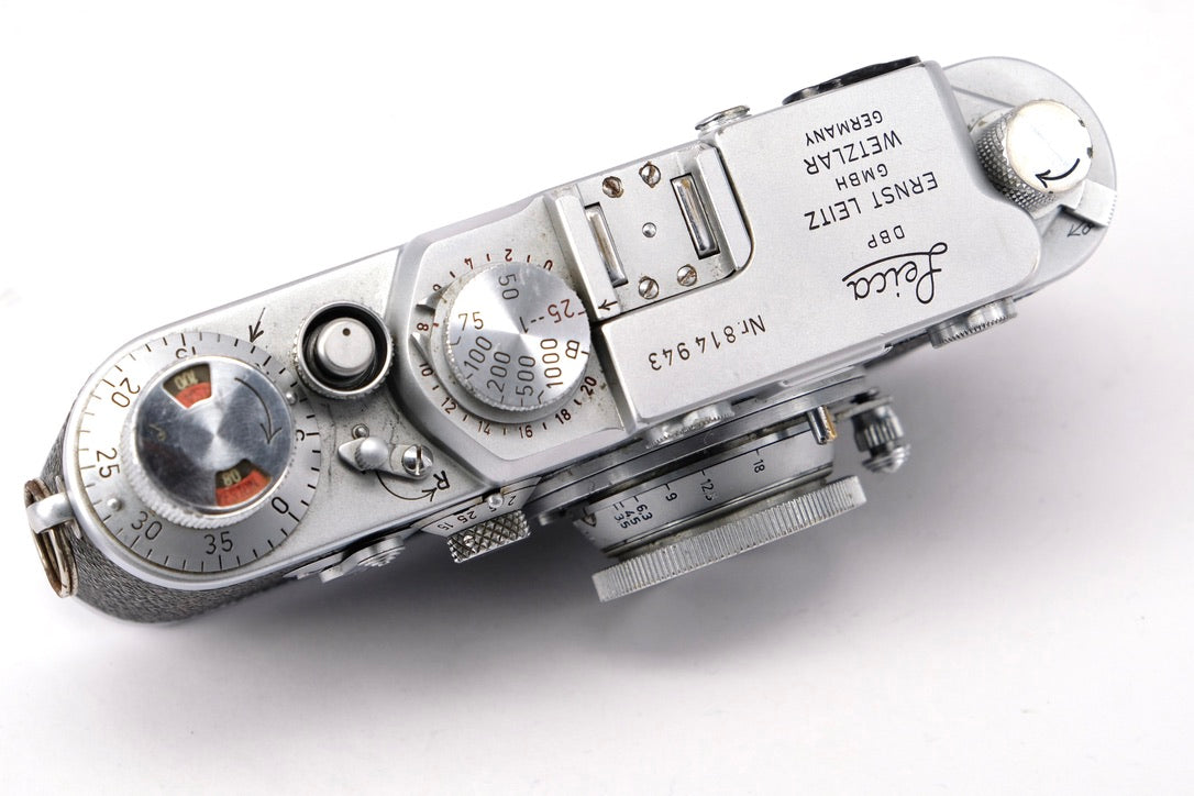Used Leica IIIf + Elmar 3.5cm 1:35 Vintage Rangefinder Camera (Serviced)