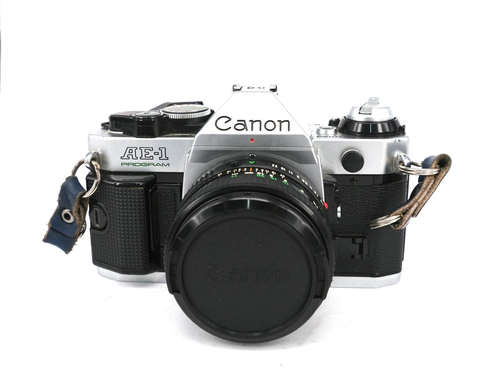 Used Canon AE-1 Program + 50mm 35mm SLR Camera