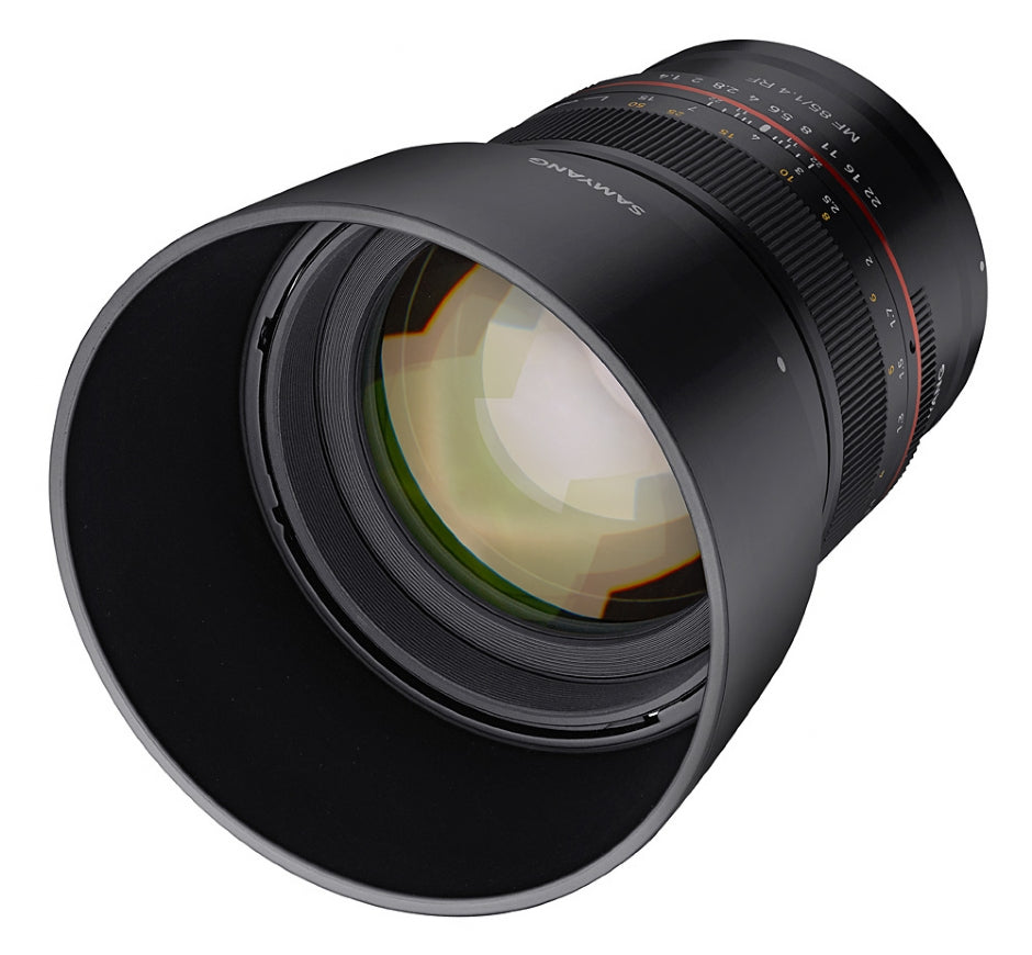 Samyang MF 85mm F1.4 Lens CANON RF - front view 