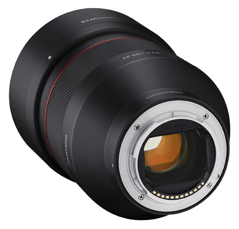 Samyang AF 85mm f1.4 SONY FE Lens - back view