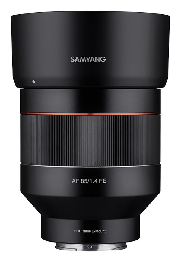 Samyang AF 85mm f1.4 SONY FE Lens - side view