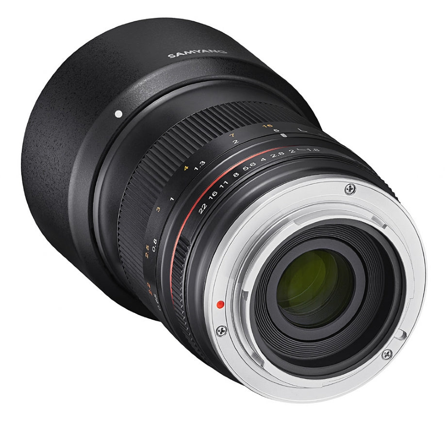 Samyang 85mm F1.8 ED UMC CS SONY E Lens - back view 