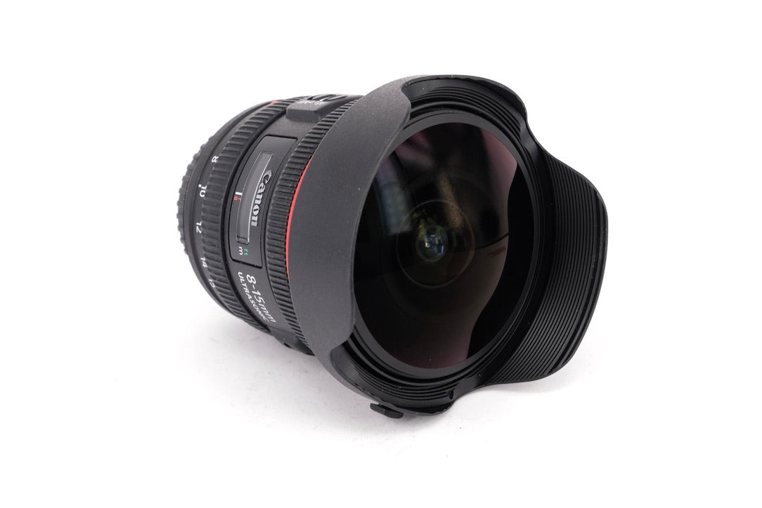 Used Canon EF 8-15mm f/4L USM Fisheye Lens