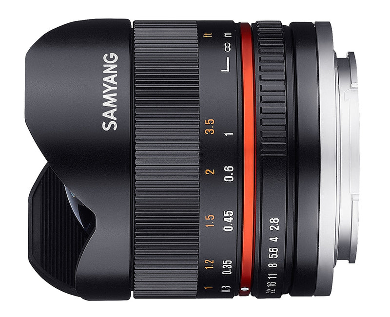 Samyang 8mm F2.8 Fisheye II SONY E black Lens
