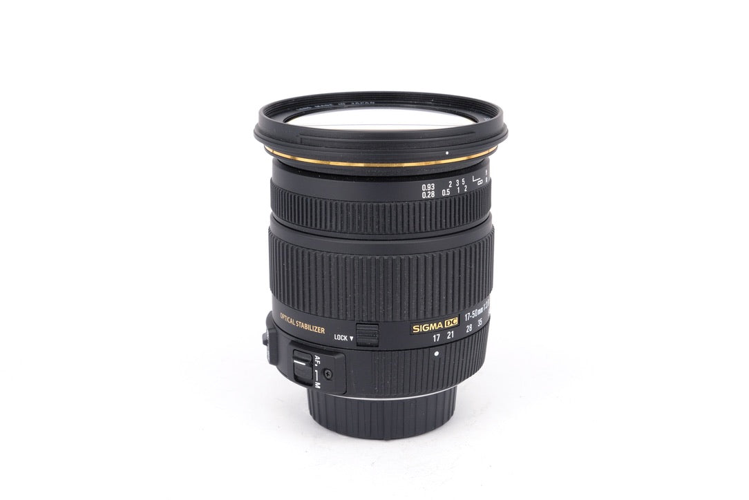 Used Sigma 17-50mm f/2.8 EX DC HSM OS Nikon Fit Lens