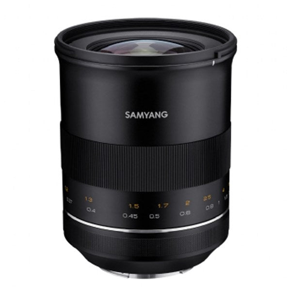 Samyang XP 35mm F1.2 lens - side view 