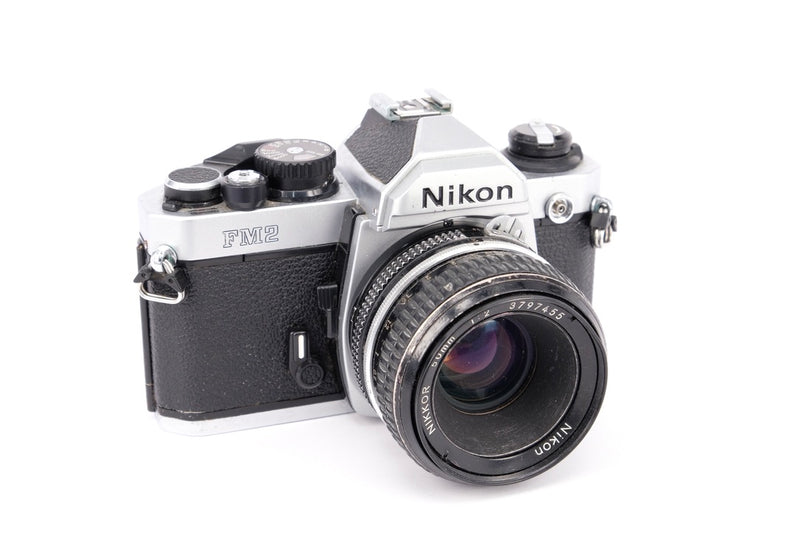 Used Nikon FM2 + 50mm f/1.8 35mm SLR Camera