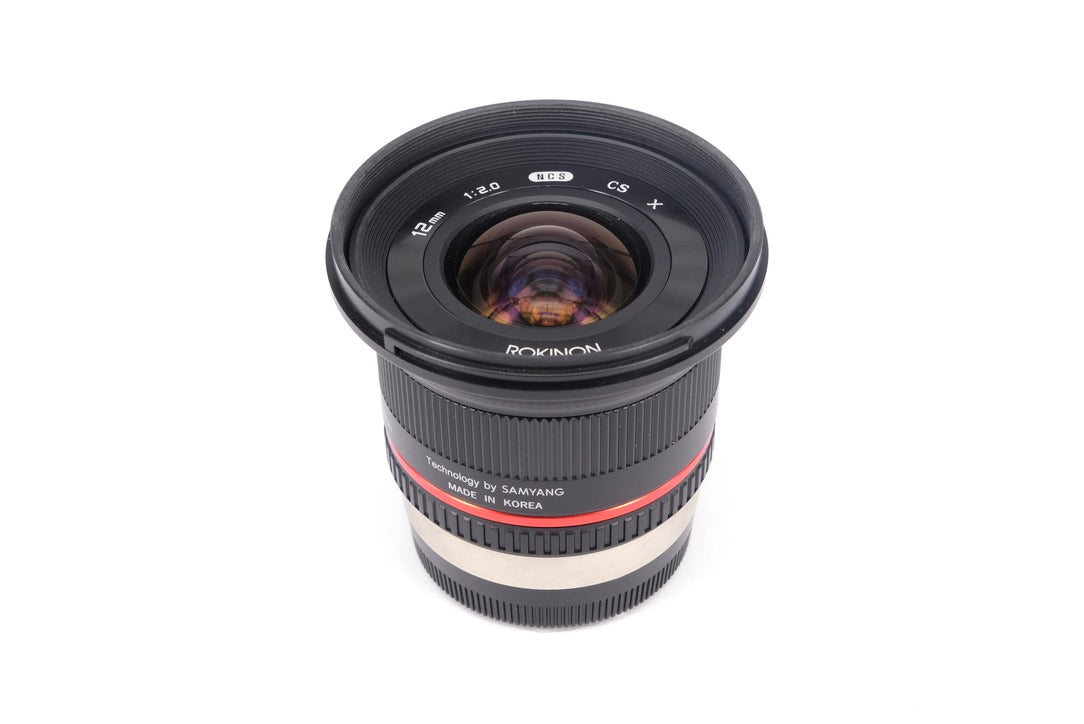 Used Rokinon/Samyang 12mm f/2 Lens - Fuji X Mount