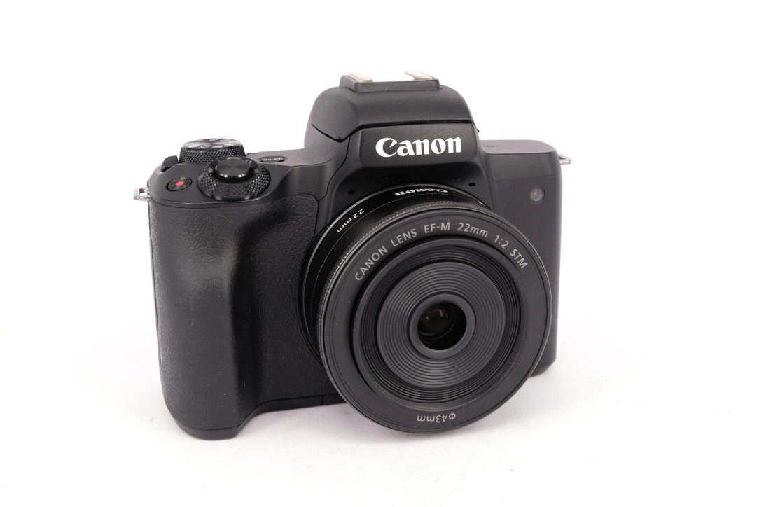 Used Canon EOS M50 Mirrorless Camera + EF-M 22mm STM Lens