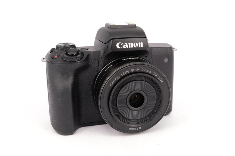 Used Canon EOS M50 Mirrorless Camera + EF-M 22mm STM Lens