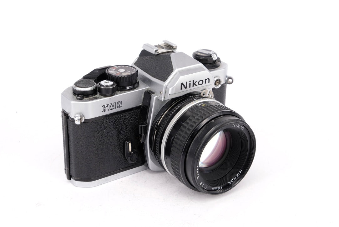 Used Nikon FM2 + 50mm f/1.8 35mm SLR Camera