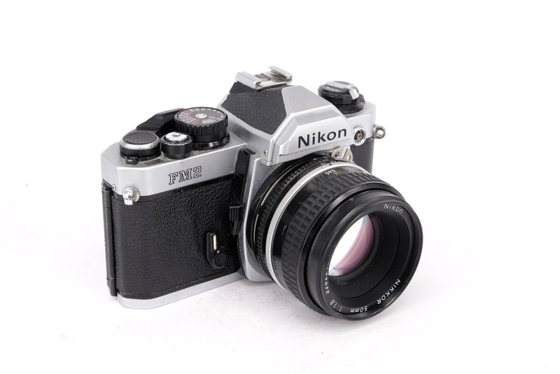Used Nikon FM2 + 50mm f/1.8 35mm SLR Camera